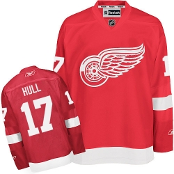 Brett Hull Reebok Detroit Red Wings Authentic Red Home NHL Jersey