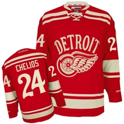 Chris Chelios Reebok Detroit Red Wings Authentic Red 2014 Winter Classic NHL Jersey