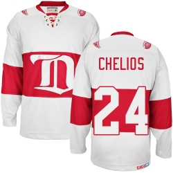Chris Chelios CCM Detroit Red Wings Authentic White Winter Classic Throwback NHL Jersey