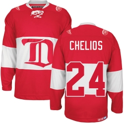 Chris Chelios CCM Detroit Red Wings Authentic Red Winter Classic Throwback NHL Jersey