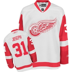 Curtis Joseph Reebok Detroit Red Wings Premier White Away NHL Jersey