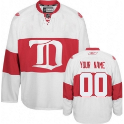 Reebok Detroit Red Wings Customized Authentic White Third NHL Jersey