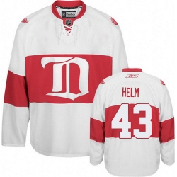 Darren Helm Reebok Detroit Red Wings Premier White Third NHL Jersey