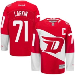 Dylan Larkin Reebok Detroit Red Wings Premier Red 2016 Stadium Series NHL Jersey