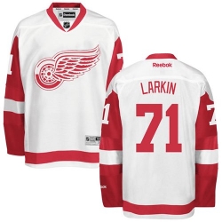 Dylan Larkin Reebok Detroit Red Wings Authentic White Away NHL Jersey