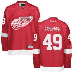 Eric Tangradi Reebok Detroit Red Wings Premier Red Home Jersey
