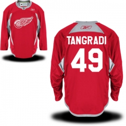 Eric Tangradi Reebok Detroit Red Wings Premier Red Practice Jersey