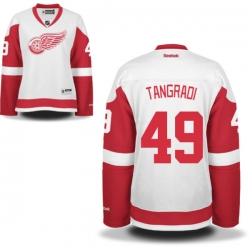 Eric Tangradi Women's Reebok Detroit Red Wings Premier White Away Jersey