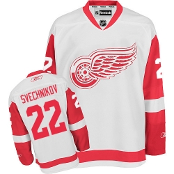 Evgeny Svechnikov Reebok Detroit Red Wings Authentic White Away NHL Jersey