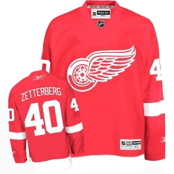 Henrik Zetterberg Reebok Detroit Red Wings Authentic Red Home NHL Jersey
