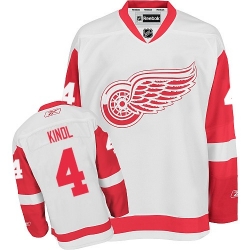 Jakub Kindl Reebok Detroit Red Wings Authentic White Away NHL Jersey