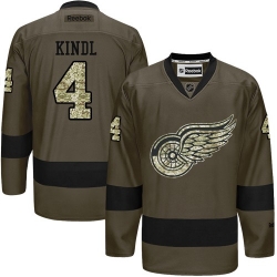 Jakub Kindl Reebok Detroit Red Wings Authentic Green Salute to Service NHL Jersey