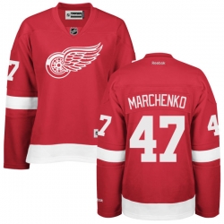 Alexei Marchenko Women's Reebok Detroit Red Wings Authentic Red Home Jersey