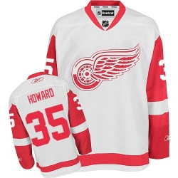 Jimmy Howard Reebok Detroit Red Wings Authentic White Away NHL Jersey
