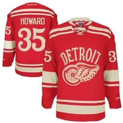 Jimmy Howard Reebok Detroit Red Wings Authentic Red 2014 Winter Classic NHL Jersey