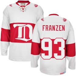 Johan Franzen CCM Detroit Red Wings Premier White Winter Classic Throwback NHL Jersey