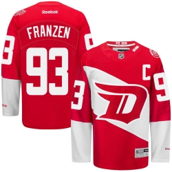 Johan Franzen Reebok Detroit Red Wings Premier Red 2016 Stadium Series NHL Jersey