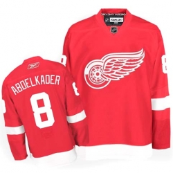 Justin Abdelkader Reebok Detroit Red Wings Authentic Red Home NHL Jersey