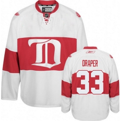 Kris Draper Reebok Detroit Red Wings Authentic White Third NHL Jersey