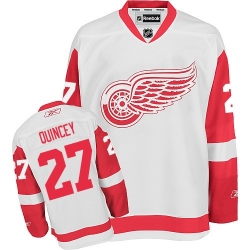 Kyle Quincey Reebok Detroit Red Wings Premier White Away NHL Jersey