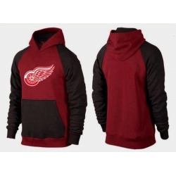 NHL Detroit Red Wings Big & Tall Logo Pullover Hoodie - Red/Brown