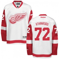 Andreas Athanasiou Reebok Detroit Red Wings Authentic White Away Jersey