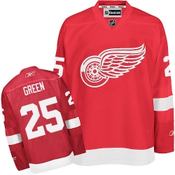 Mike Green Reebok Detroit Red Wings Authentic Green Red Home NHL Jersey