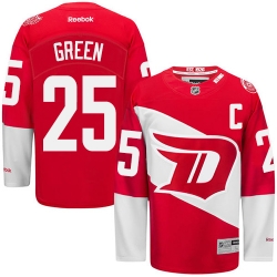 Mike Green Reebok Detroit Red Wings Premier Green Red 2016 Stadium Series NHL Jersey