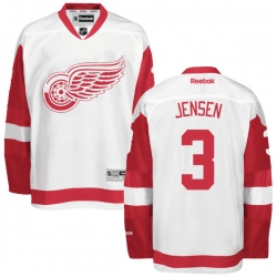Nick Jensen Reebok Detroit Red Wings Premier White Away Jersey