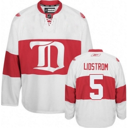 Nicklas Lidstrom Reebok Detroit Red Wings Premier White Third NHL Jersey