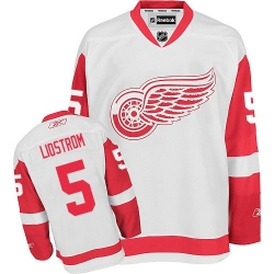 Nicklas Lidstrom Youth Reebok Detroit Red Wings Authentic White Away NHL Jersey