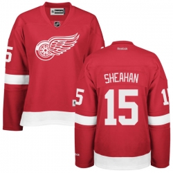 Riley Sheahan Women's Reebok Detroit Red Wings Authentic Red Home Jersey