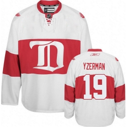 Steve Yzerman Reebok Detroit Red Wings Authentic White Third NHL Jersey