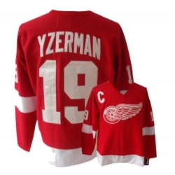 Steve Yzerman CCM Detroit Red Wings Authentic Red Throwback NHL Jersey