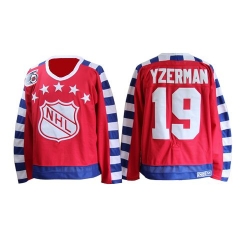 Steve Yzerman CCM Detroit Red Wings Authentic Red All Star 75th Throwback NHL Jersey
