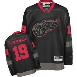 Steve Yzerman Reebok Detroit Red Wings Authentic Black Ice NHL Jersey