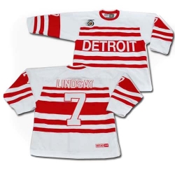 Ted Lindsay CCM Detroit Red Wings Authentic White Throwback NHL Jersey