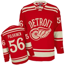 Teemu Pulkkinen Reebok Detroit Red Wings Premier Red 2014 Winter Classic NHL Jersey
