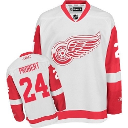 Bob Probert Reebok Detroit Red Wings Authentic White Away NHL Jersey