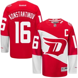 Vladimir Konstantinov Reebok Detroit Red Wings Authentic Red 2016 Stadium Series NHL Jersey