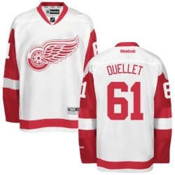 Xavier Ouellet Youth Reebok Detroit Red Wings Authentic White Away Jersey