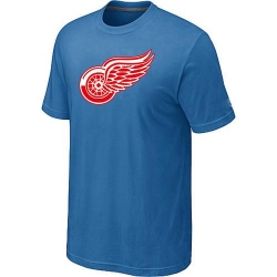 NHL Detroit Red Wings Big & Tall Logo T-Shirt - Light Blue