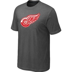 NHL Detroit Red Wings Big & Tall Logo T-Shirt - Dark Grey