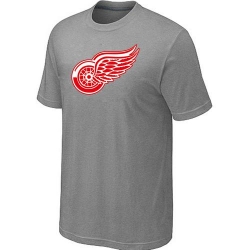 NHL Detroit Red Wings Big & Tall Logo T-Shirt - Grey