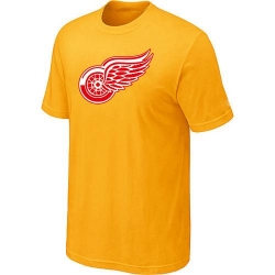 NHL Detroit Red Wings Big & Tall Logo T-Shirt - Yellow