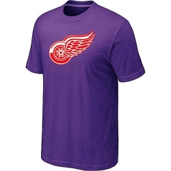 NHL Detroit Red Wings Big & Tall Logo T-Shirt - Purple