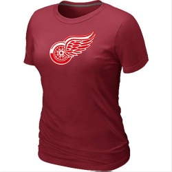 NHL Women's Detroit Red Wings Big & Tall Logo T-Shirt - Red