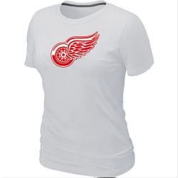 NHL Women's Detroit Red Wings Big & Tall Logo T-Shirt - White