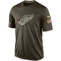 NHL Detroit Red Wings Nike Olive Salute To Service KO Performance Dri-FIT T-Shirt