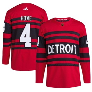 Mark Howe Youth Adidas Detroit Red Wings Authentic Red Reverse Retro 2.0 Jersey